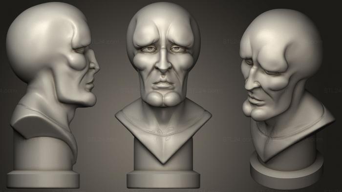 Анатомия скелеты и черепа (Красавчик Сквидвард, ANTM_0624) 3D модель для ЧПУ станка